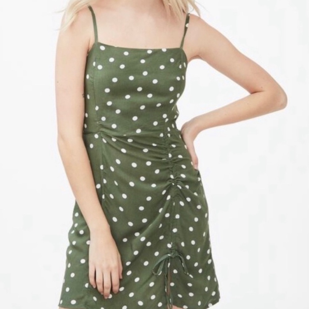 Aeropostale Green polka dot dress